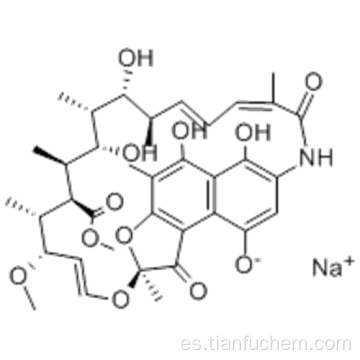 Rifamicina sódica sal CAS 14897-39-3